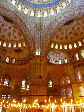 İstanbul, Türkiye - Temmuz 30, 2017: İstanbul 'daki Hagia Sou Camii' nin içi