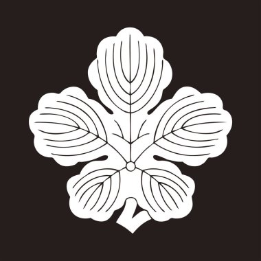 Geleneksel Japon aile arması illüstrasyonu