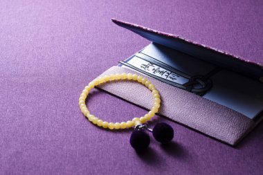 Geleneksel Japon cenazesi zarfları, kapatın.