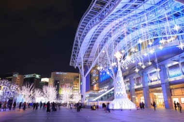 JR Tren İstasyonu Binasının Kış Işıklandırması