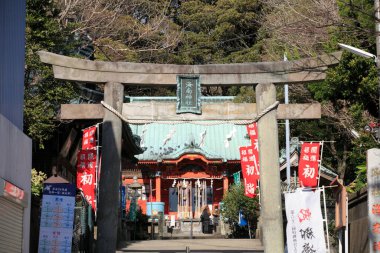 Güzel Japon tapınağı manzarası, Budizm konsepti