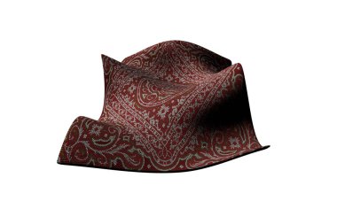 Beyaz arka planda uçan halının 3D çizimi