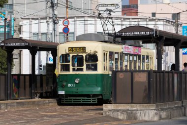 Tokyo 'daki tramvay Japonya' da