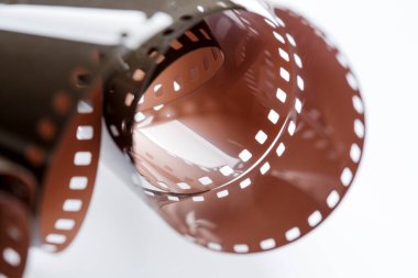 Arka plandaki klasik film şeridini kapat