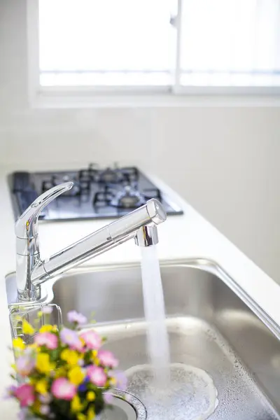 kitchen faucet and water tap in kitchen
