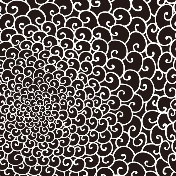 Zwart Wit Naadloos Patroon Decoratieve Illustratie — Stockfoto