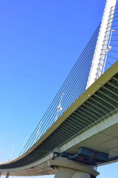 Katsushika Harp Bridge Contre Ciel Bleu Sans Nuages Tokyo Japon — Photo