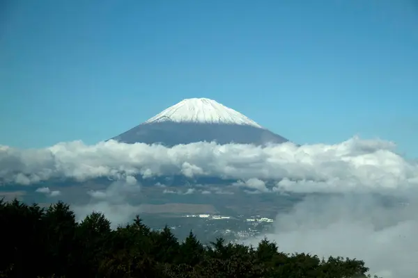 mount fuji and clouds, japan