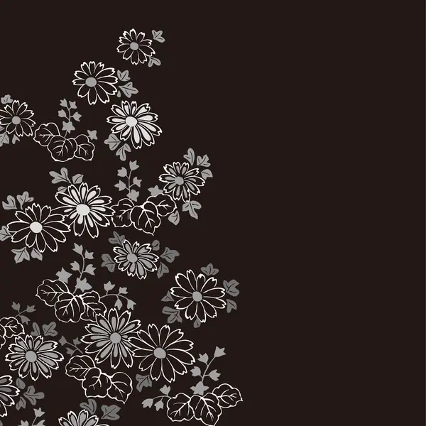 Naadloos Patroon Met Handgetekende Bloemen Bloemige Achtergrond — Stockfoto