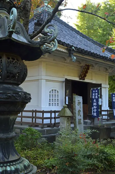 Vista Panorâmica Atraente Santuário Japonês Tradicional — Fotografia de Stock