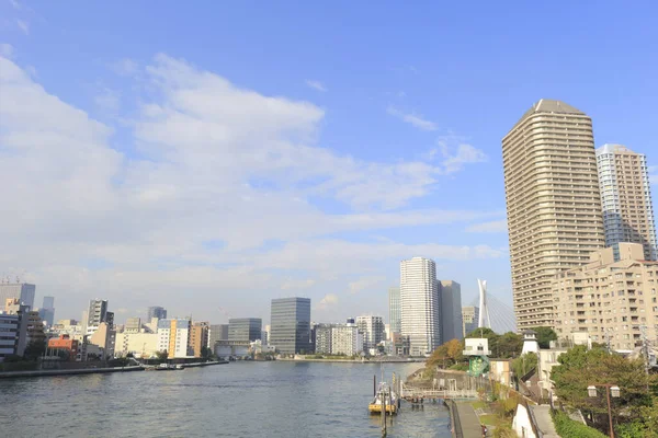 Річка Міст Суміда Токіо Японія — стокове фото