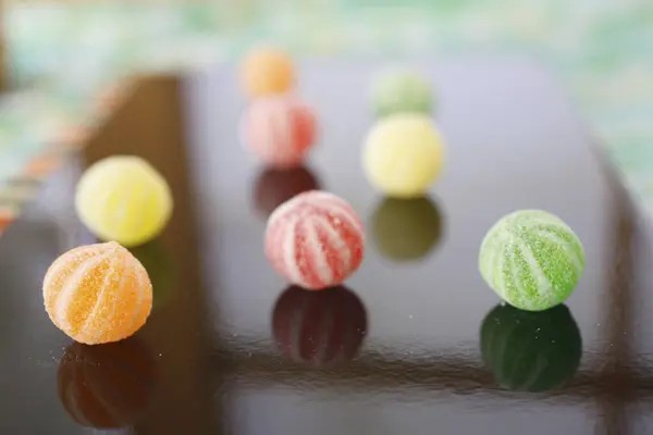 Close View Delicious Colorful Candies Selective Focus Royalty Free Stock Photos