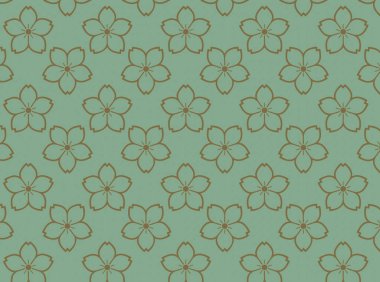 Soyut dekoratif çiçek süsü, kusursuz desenli arkaplan                       