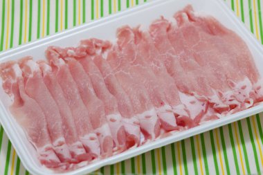 dilimlenmiş çiğ et arka planı 