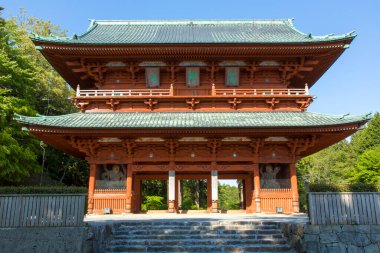 Japonya, Wakayama, Koya Dağı 'ndaki Daimon kapısı.