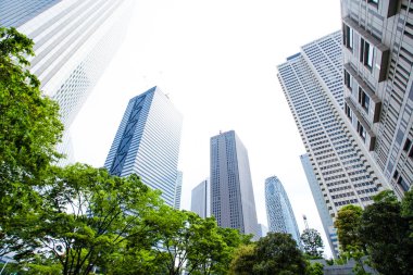 Japonya 'da Tokyo şehri silueti