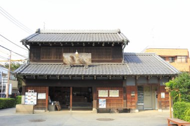 Eski geleneksel Japon mimari detayı. 