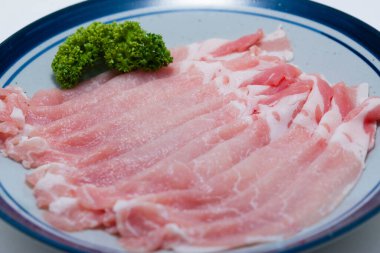 dilimlenmiş çiğ et arka planı 