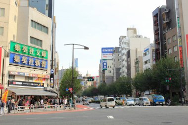 view of the traffic in the city