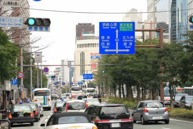 Japonya 'daki şehir trafiği