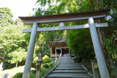 Eski bir Japon türbesinin nefes kesici sahnesi