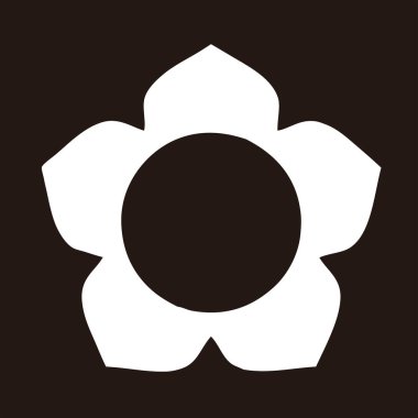 Soyut çiçek süsü, siyah ve beyaz çizimler