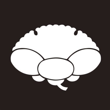 Basit çiçek tasarımı, minimalist çizim