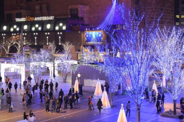 JR Tren İstasyonu Binasının Kış Işıklandırması
