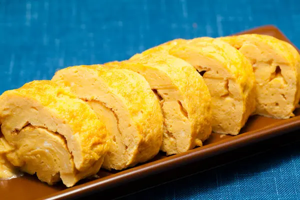 Tamagoyaki Traditionelle Japanische Eierrolle — Stockfoto