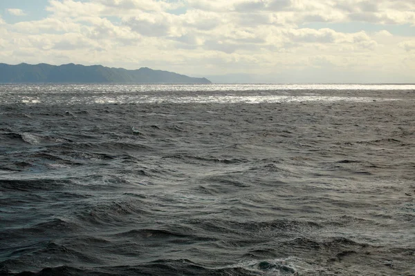 Hermoso Atardecer Escénico Sobre Costa Del Mar —  Fotos de Stock