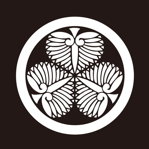 Traditionele Japanse Familiewapen Logo Illustratie — Stockfoto