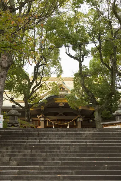 Působivá Fotografie Krásné Staré Japonské Svatyně — Stock fotografie