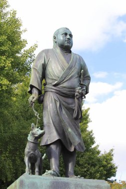 Japonya, Saigo Takamori 'nin bronz heykeli.