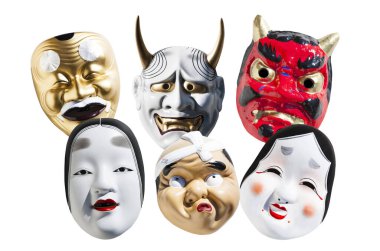 Geleneksel Japon maskeleri, tiyatro konsepti