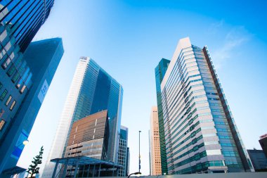 Japonya 'da Tokyo şehri silueti