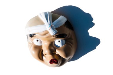 Geleneksel Japon maskesi. Hyottoko maskesi