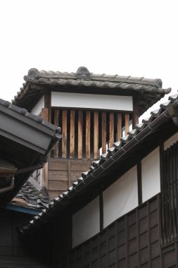 Tapınak manzarası, geleneksel Japon mimarisi.