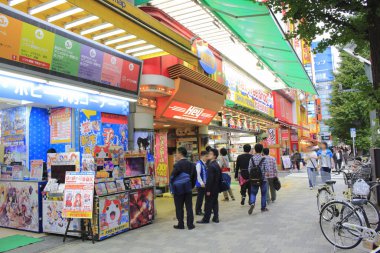 Japon pazarında satmak için farklı ürünler. 