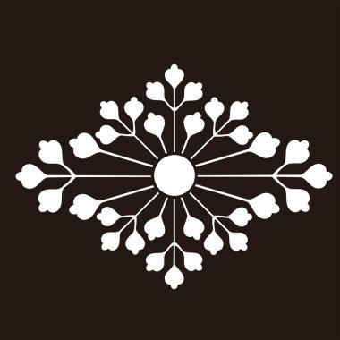 Geleneksel Japon aile arması illüstrasyonu