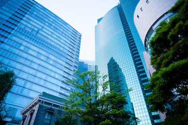 Japonya 'da Tokyo şehri silueti