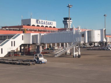 Building of Airport Nagasaki, Japan clipart