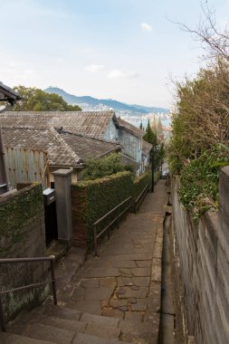 Eski şehir tarihi mimarisinin görkemli manzarası