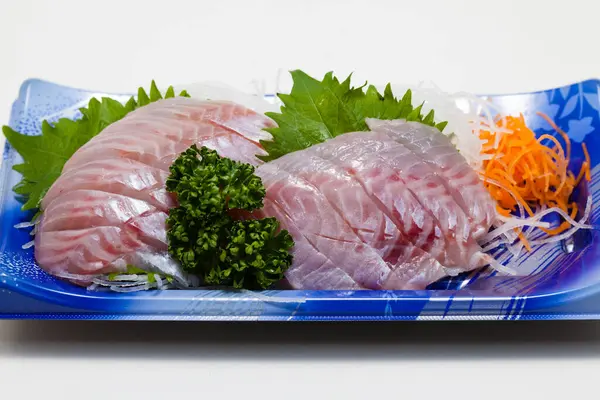 Fresh Fish Sashimi Plate Background — Stock Photo, Image