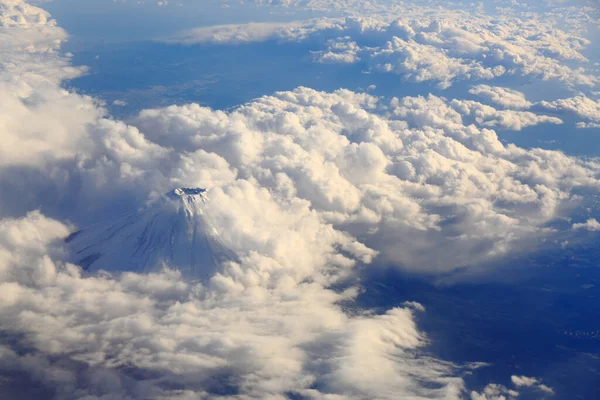 Montagna Fuji Nuvole Giappone Vista Aereo Immagini Stock Royalty Free
