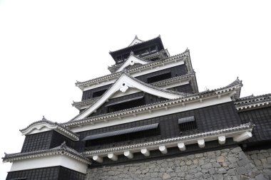 Tapınak manzarası, geleneksel Japon mimarisi.