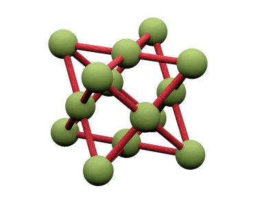 Beyaz arkaplanda izole edilmiş 3d moleküler yapı 