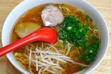 Lezzetli Asya yemekleri. Yakın çekim.