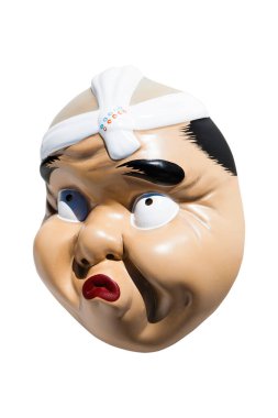 Geleneksel Japon maskesi. Hyottoko maskesi