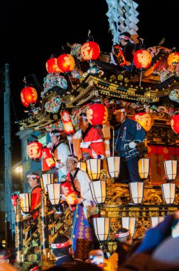 Gece pazarındaki Çin fenerleri, Japonya.