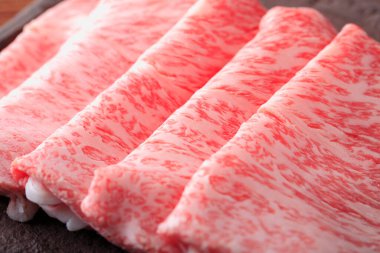 Lezzetli wagyu bifteğinin yakın plan görüntüsü            